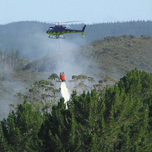 forest fire heli spray